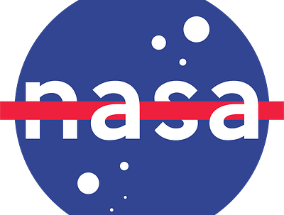 Nasa Type Logo illustration logo
