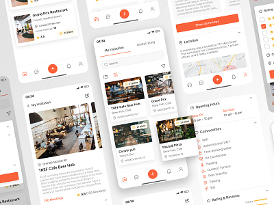 Restaurant App Concept branding design ui uiux design ux