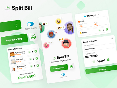 Split Bill App mobile apps user experience user interface ux