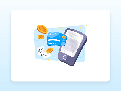 Digital Banking Illustration branding design illustration mobile apps ui user experience user interface ux vector