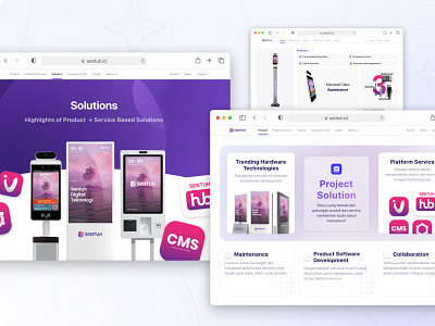 Sentuh - Landing Page interaction landing page ui user experience user interface ux website