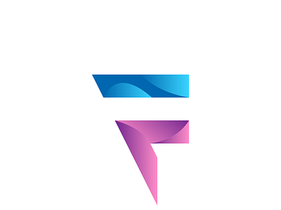 Gradient F Letter Logo Design abstract logo branding business company logo creative logo design f f letter f logo illustration illustrator logo vector