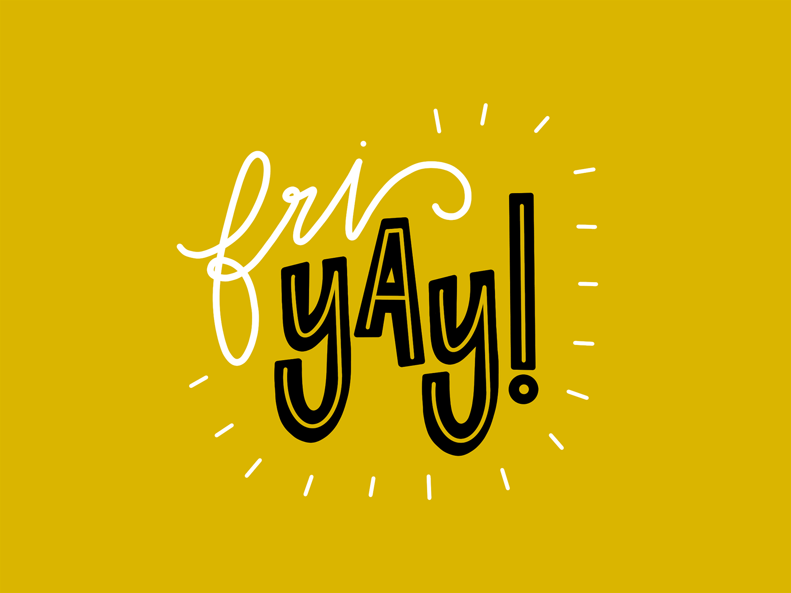 TGIF design flat hand drawn handlettering illustraion illustration lettering minimal vector