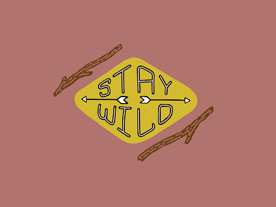 Wild Thing design flat hand drawn handlettering illustration lettering minimal vector