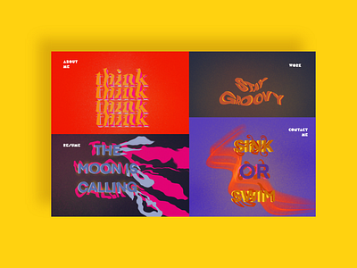 Groovy Website Design adobexd branding design graphic design groovy illustration prototype typography ui ux vector website design website mockup