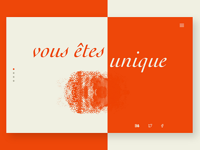 Vous Etes Unique adobexd app design illustration mockup prototype typography ui ux website design