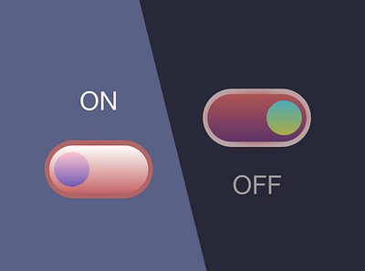 On/Off adobexd app button design minimal slider slider button ui ux uxdesign web