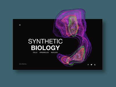 Synthetic biology adobexd biology design graphic design health illustration minimal mockup typography ui ux vector website concept website design
