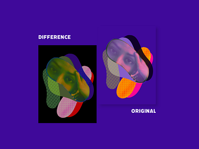 Original || Difference adobexd design difference graphic design illustration overlay poster poster art shadow vector