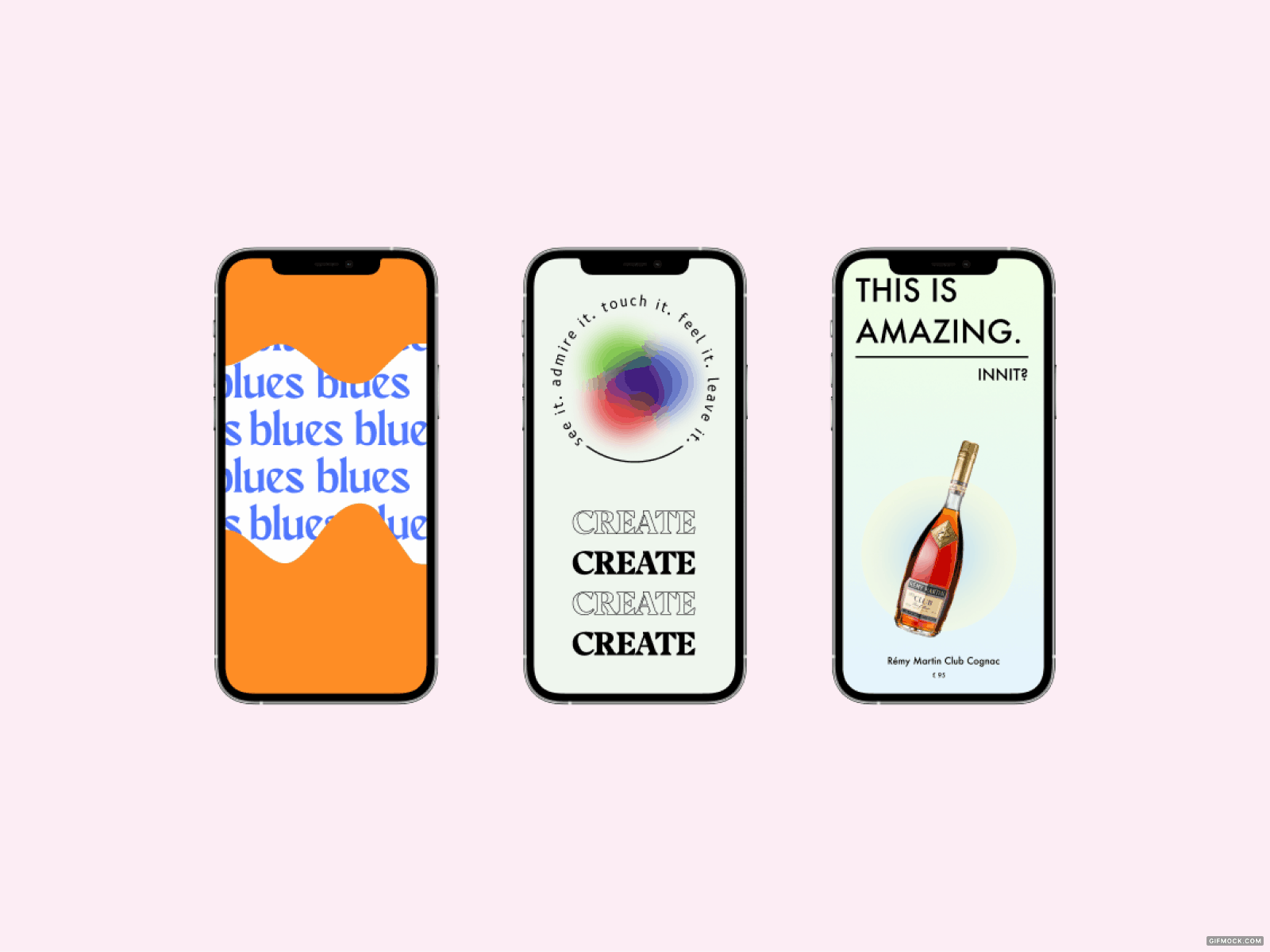 Playing around with mobile mockups adobexd concept design gif graphic design illustration mobile mobile design mobile mockup typography ui ux vector