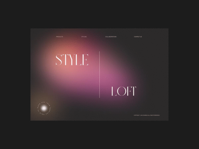 STYLE LOFT - A landing page mockup adobexd animated branding clothing store design graphic design illustration logo mockup prototype prototyping typography ui ux vector website website design website mockup website prototyping