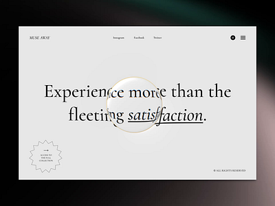 Muse Away's Landing Page 2.0 adobexd after effects animation design graphic design interface landin page landing page animation typography ui design ux ux design ux ui vector