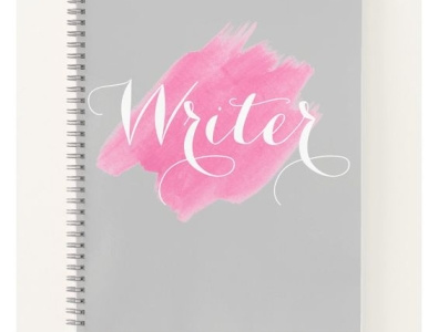Writer Notebook notebook notebooks notepad pink pretty writer zazzle