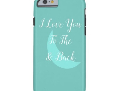 I love you to the moon & back case cases design girls girly iphone moon phone phonecase pretty zazzle