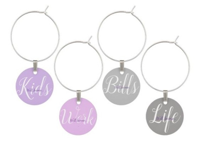Well...because...wine glass charms drinkers wine wine glass winelovers zazzle