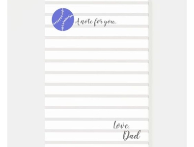 A note from dad dad daddy dads fathers note notepad notes post it writer writing