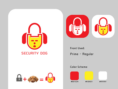 Security Logo design dog logo illustration logo minimal minimalist mordern logo professional logo security app security logo unique