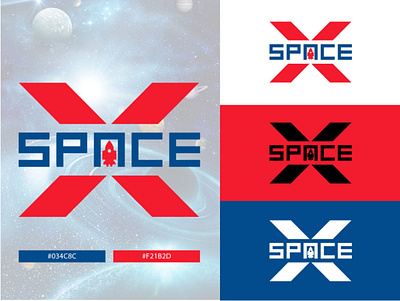 Space X logo corporate logo letter logo logo logo design space logo wordmark logo x letter logo