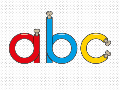 abc abc negativebear typography