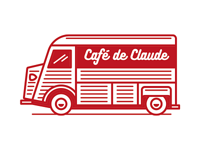 Citroen Van cafe citroen french illustration lines negativebear