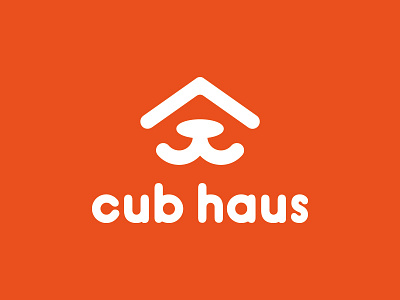 Cub Haus Logo cub haus logo negativebear print