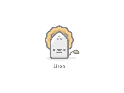 Liron cute illustration iron lion liron negativebear pun