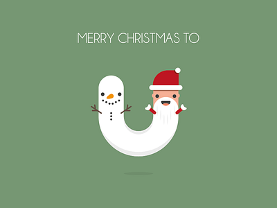 Merry Christmas To U Dribbble