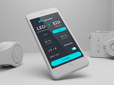 Skyscanner airplane booking flat flight form ios iphone search skyscanner
