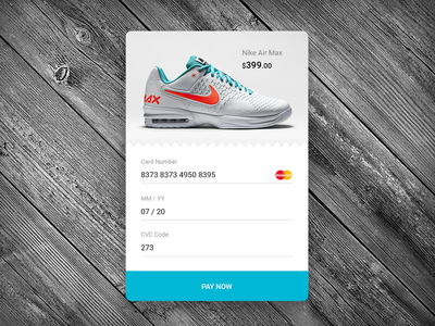Daily UI #2 - Credit Card Checkout