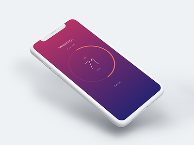 Heart Rate Monitor App app heart ios iphone iphone x measuring mobile monitor rate ui ux