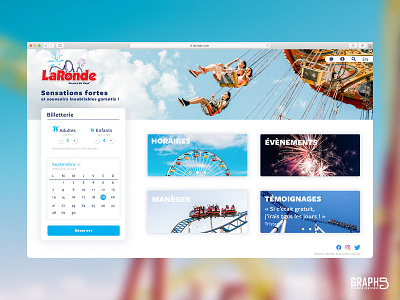 Dribbble 47 : La Ronde branding ui ux web web design website