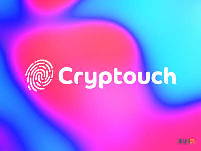 Cryptouch blockchain crypto cryptocurrency cryptonews cryptotrading fingerprint gradient graphic design hold icon logo logodesign logotype nft nftart nftcollector nfts non fungible token symbol typography