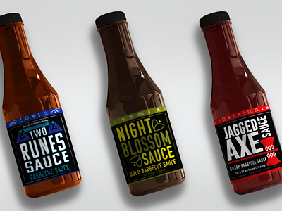 Orc & Elf Barbecue Sauce Packaging and Branding branding design graphic design logo packaging typography