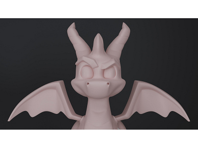 Spyro The Dragon - 3D model 3d 3dmodel illustration