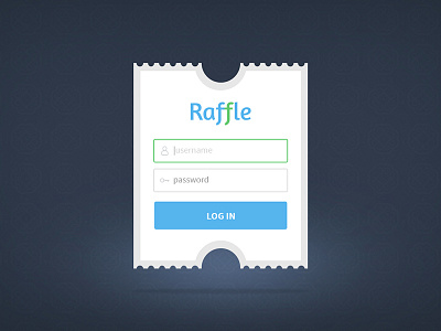 Raffle - WebApp app application blue casino eliyas green login raffle web
