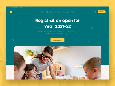 School Registration curriculum design eliyas school ui web