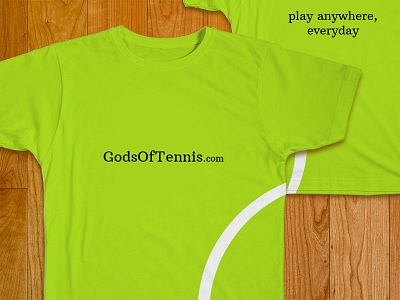GOT - Tshirt godsoftennis got graphic green tee tennis tshirt