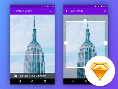 FREEBIE - Image Editor for Android, iOS android crop design editor free freebie image ios rotate sketch ui