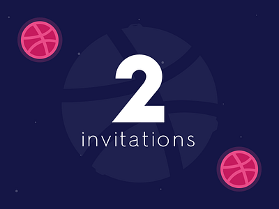 Grab Your Invite... dribbble invitations invite two invite