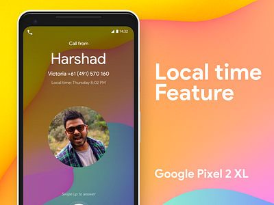Pixel 2 XL - Local time feature Freebie