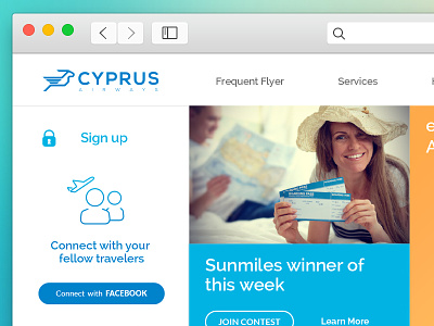CyprusAir redesign airlines airpass airplane airways cyprus cyprus airways frequent flyer rebranding redesign stewardess sunjet sunmiles