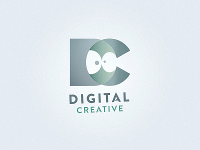 Digital Creative logo alien creative dc dc logo digital digital creative fun logo personal ronald hagenstein self promotion simple typography
