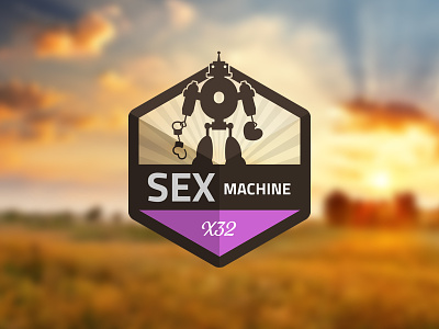 Sex Machine Gift app badge blurred cuffs flirt fun gifts icon love machine robot sex