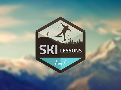 Ski Lessons Gift app apple badge gift icon iphone jump lessons ski slopes winter