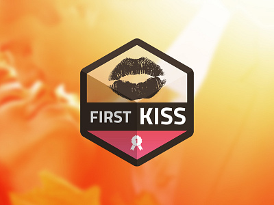 First Kiss Gift 3d app apple badge first flirt gift holiday icon iphone kiss love