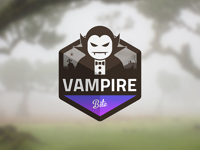 Vampire Bite Gift badge bite cross forest gift icon illustration vamp vampire vector virtual