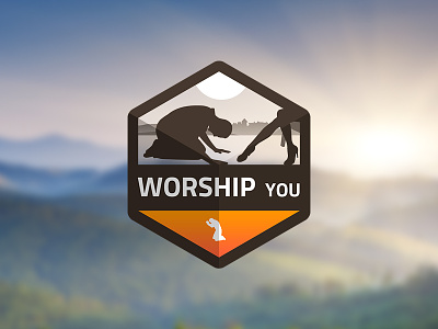 Worship Gift - Version 1 app badge beg flirt gift holidayflirt illustration knees man vector virtual worship