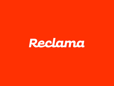 Reclama Logo Design font logo type typography