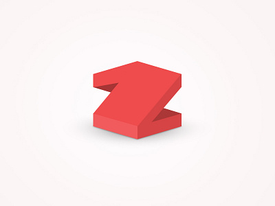 Z Logo concept font logo red type z