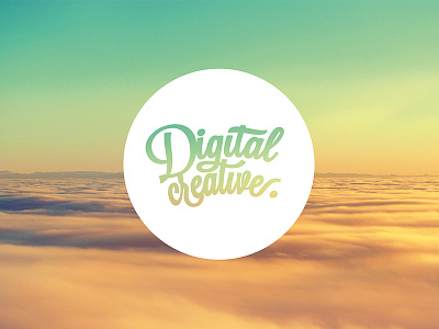 Digital Creative 'Wallpaper' circle clouds digital creative flat logo round self promotion wallpaper